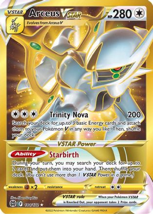 Arceus VSTAR (Secret) (184) 184/172 - Holofoil SWSH09 Brilliant Stars - Secret Rare