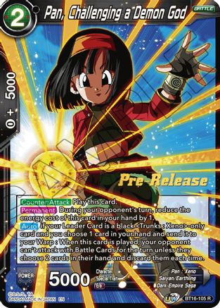 Pan, Challenging a Demon God (BT16-105) - Realm of the Gods PreRelease Cards