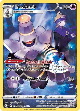 Dusknoir TG06/TG30 - Holofoil SWSH09 Brilliant Stars Trainer Gallery - Ultra Rare