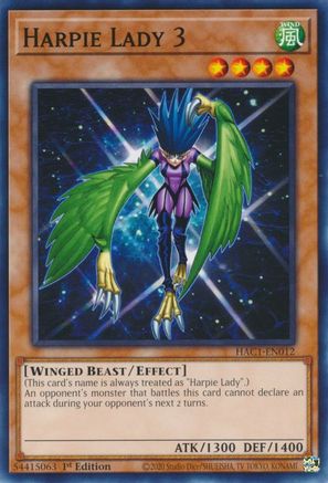 Harpie Lady 3 (HAC1-EN012) - Hidden Arsenal: Chapter 1 1st Edition