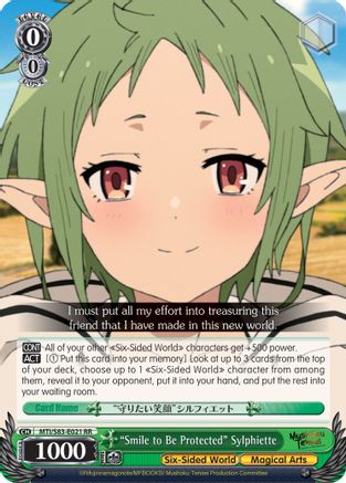 "Smile to Be Protected" Sylphiette (MTI/S83-E021 RR) - Mushoku Tensei: Jobless Reincarnation