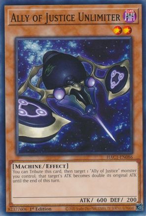 Ally of Justice Unlimiter (HAC1-EN086) - Hidden Arsenal: Chapter 1 1st Edition