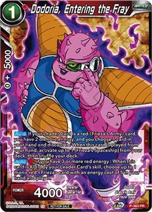 Dodoria, Entering the Fray (Tournament Pack Vol. 7) (P-363) - Tournament Promotion Cards