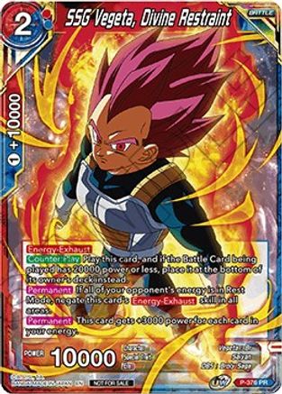 SSG Vegeta, Divine Restraint (Tournament Pack Vol. 7) (P-376) - Tournament Promotion Cards