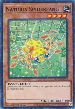 Naturia Spiderfang (Duel Terminal) (HAC1-EN098) - Hidden Arsenal: Chapter 1 1st Edition