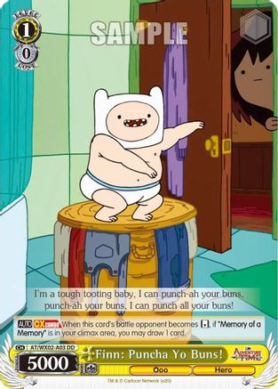 Finn: Puncha Yo Buns! (AT/WX02-A03) - Adventure Time