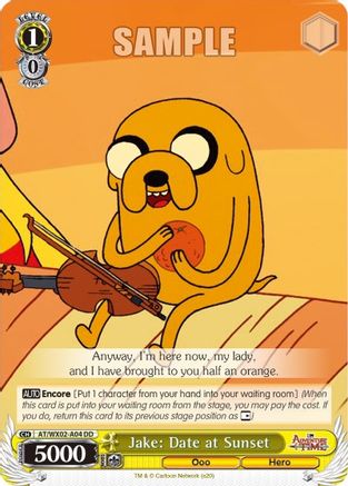 Jake: Date at Sunset (AT/WX02-A04) - Adventure Time
