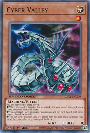 Cyber Valley (SGX1-ENG09) - Speed Duel GX: Duel Academy Box 1st Edition