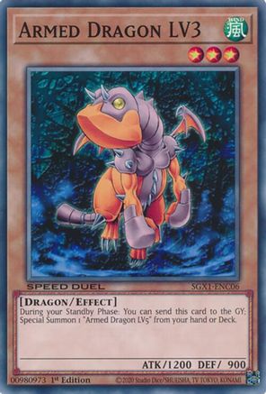 Armed Dragon LV3 (SGX1-ENC06) - Speed Duel GX: Duel Academy Box 1st Edition