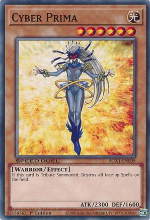 Cyber Prima (SGX1-ENE09) - Speed Duel GX: Duel Academy Box 1st Edition