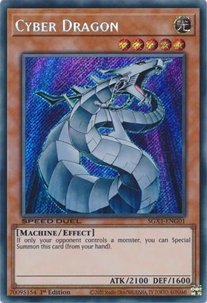 Cyber Dragon (Secret Rare) (SGX1-ENG01) - Speed Duel GX: Duel Academy Box 1st Edition