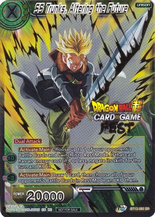 SS Trunks, Altering the Future (Card Game Fest 2022) (BT13-093) - Tournament Promotion Cards Foil
