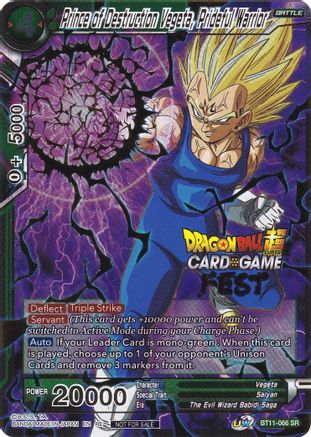 Prince of Destruction Vegeta, Prideful Warrior (Card Game Fest 2022) (BT11-066) - Tournament Promotion Cards Foil