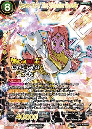 Supreme Kai of Time, Spacetime Unraveler (Card Game Fest 2022) (BT12-154) - Tournament Promotion Cards Foil