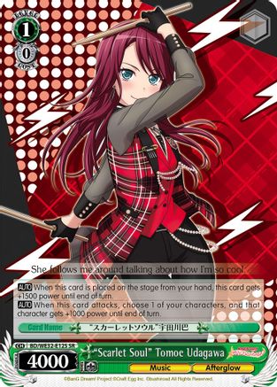 "Scarlet Soul" Tomoe Udagawa (BD/WE32-E12S SR) - BanG Dream! Girls Band Party! Premium Booster