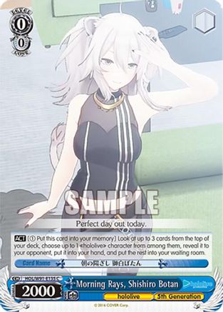Morning Rays, Shishiro Botan (HOL/W91-E135 C) - hololive production