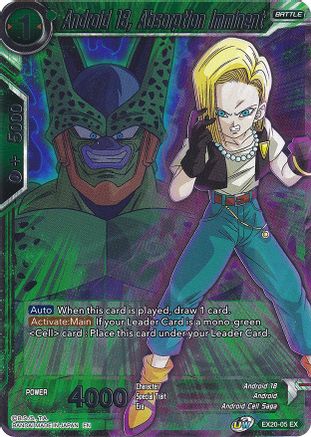 Android 18, Absorption Imminent (EX20-05) - Expansion Deck Box Set 20 Ultimate Deck 2022 Foil