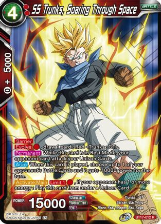 SS Trunks, Soaring Through Space (BT17-012) - Ultimate Squad Foil