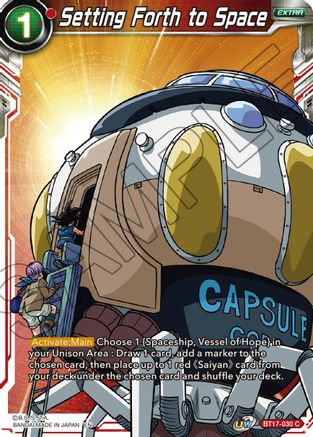 Setting Forth to Space (BT17-030) - Ultimate Squad