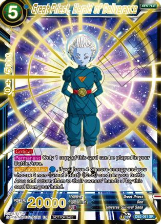Great Priest, Herald of Deliverance (Alternate Art) (DB2-061) - Tournament Promotion Cards Foil