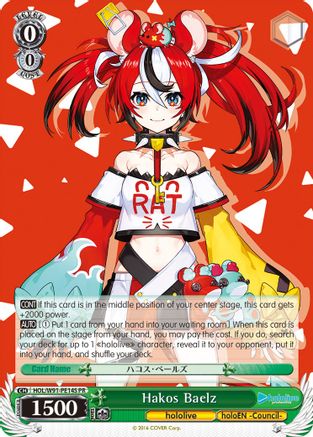 Hakos Baelz (Foil) (HOL/W91-PE14S PR) - hololive production