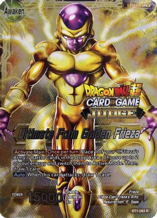 Frieza // Ultimate Form Golden Frieza (Judge Pack Vol.11) (BT1-083) - Tournament Promotion Cards Foil