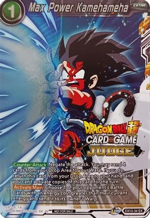 Max Power Kamehameha (Judge Pack Vol.11) (EX13-34) - Tournament Promotion Cards Foil