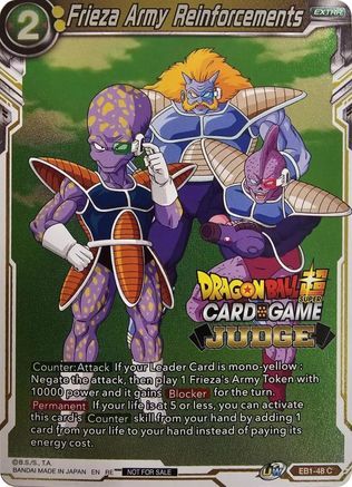 Frieza Army Reinforcements (Judge Pack Vol.11) (EB1-48) - Tournament Promotion Cards Foil