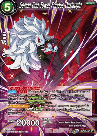 Demon God Towa, Furious Onslaught (BT17-115) - Ultimate Squad Foil