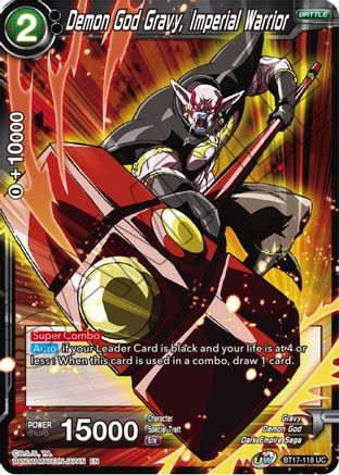 Demon God Gravy, Imperial Warrior (BT17-118) - Ultimate Squad Foil