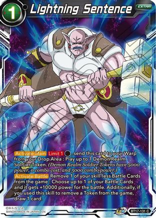 Lightning Sentence (BT17-131) - Ultimate Squad Foil