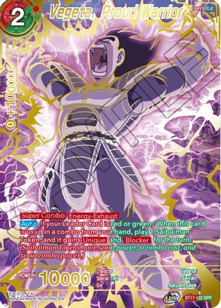 Vegeta, Proud Warrior (SPR) (BT17-132) - Ultimate Squad Foil