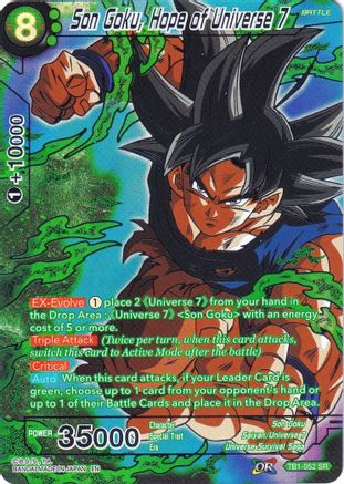 Son Goku, Hope of Universe 7 (TB1-052) - Collectors Selection Vol 2 Foil