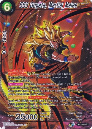 SS3 Gogeta, Martial Melee (P-286) - Collectors Selection Vol 2 Foil