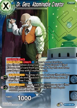 Dr. Gero, Abominable Creator (BT17-034) - Ultimate Squad