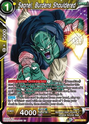 Saonel, Burdens Shouldered (BT17-102) - Ultimate Squad Foil