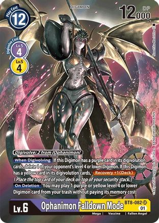 Ophanimon Falldown Mode (Alternate Art) (BT8-082) - New Awakening Foil