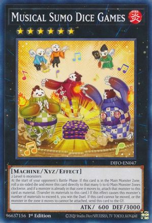 Musical Sumo Dice Games (DIFO-EN047) - Dimension Force 1st Edition