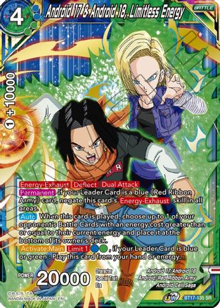 Android 17 & Android-18, Limitless Energy (BT17-135) - Ultimate Squad Foil