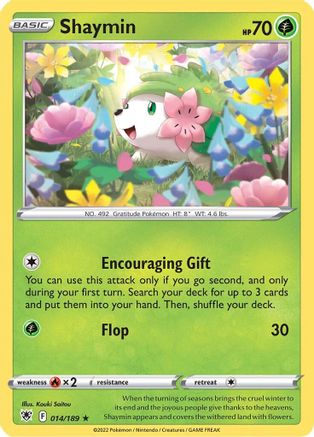 Shaymin 014/189 SWSH10 Astral Radiance - Rare