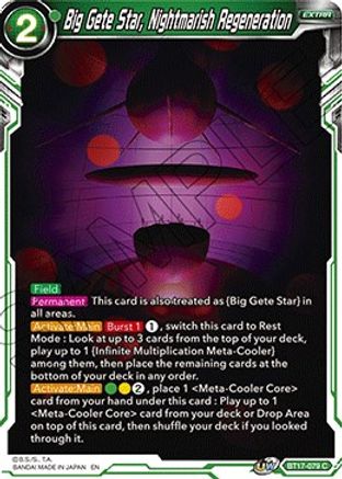 Big Gete Star, Nightmarish Regeneration (BT17-079) - Ultimate Squad Foil