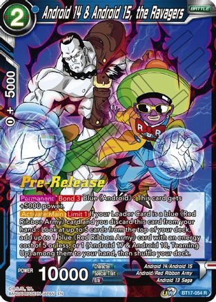 Android 14 & Android 15, the Ravagers (BT17-054) - Ultimate Squad PreRelease Cards