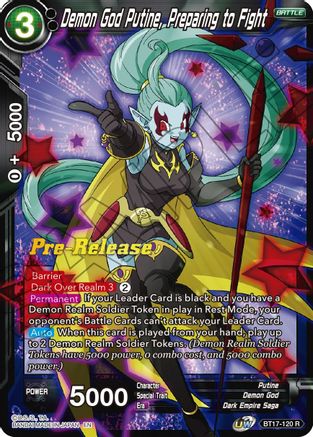 Demon God Putine, Preparing to Fight (BT17-120) - Ultimate Squad PreRelease Cards