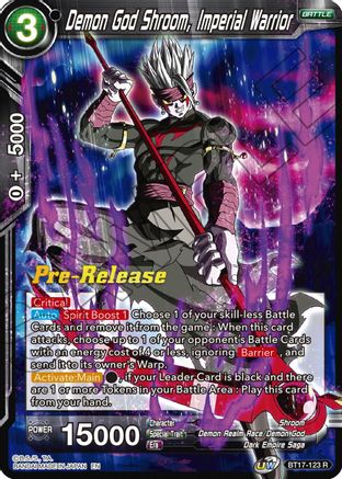 Demon God Shroom, Imperial Warrior (BT17-123) - Ultimate Squad PreRelease Cards