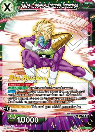 Salza, Cooler's Armored Squadron (BT17-062) - Ultimate Squad PreRelease Cards