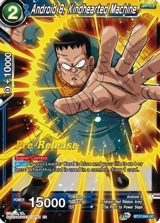 Android 8, Kindhearted Machine (BT17-044) - Ultimate Squad PreRelease Cards