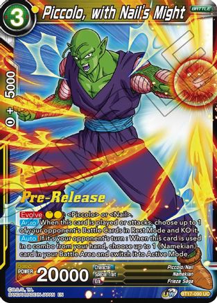 Piccolo, with Nail's Might (BT17-090) - Ultimate Squad PreRelease Cards