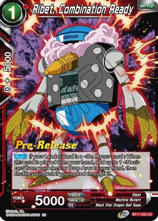 Ribet, Combination Ready (BT17-025) - Ultimate Squad PreRelease Cards