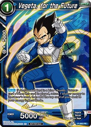 Vegeta, for the Future (Tournament Pack Vol. 8) (P-385) - Tournament Promotion Cards