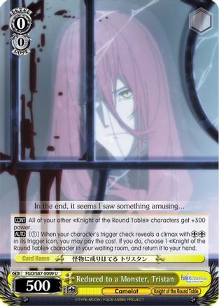 Reduced to a Monster, Tristan (FGO/S87-E009 U) - Fate/Grand Order THE MOVIE Divine Realm of the Round Table: Camelot